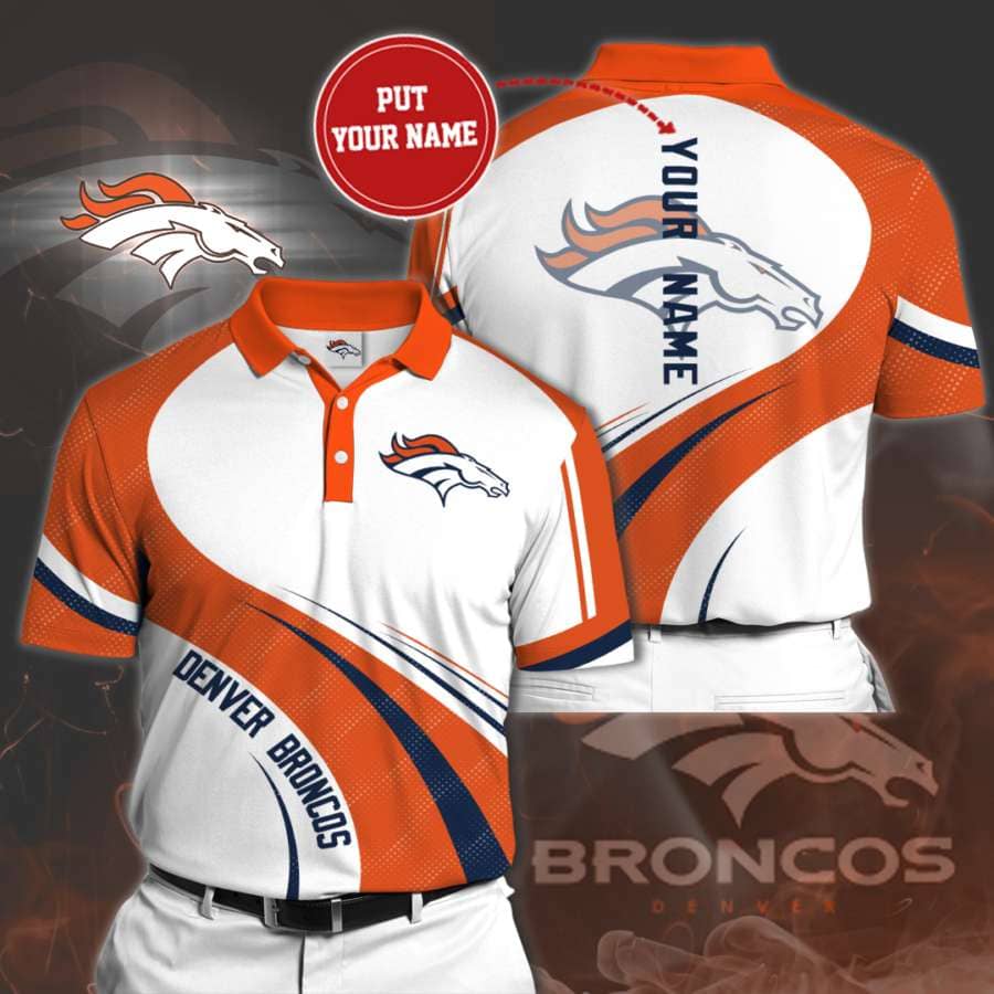 Personalized Denver Broncos No86 Polo Shirt