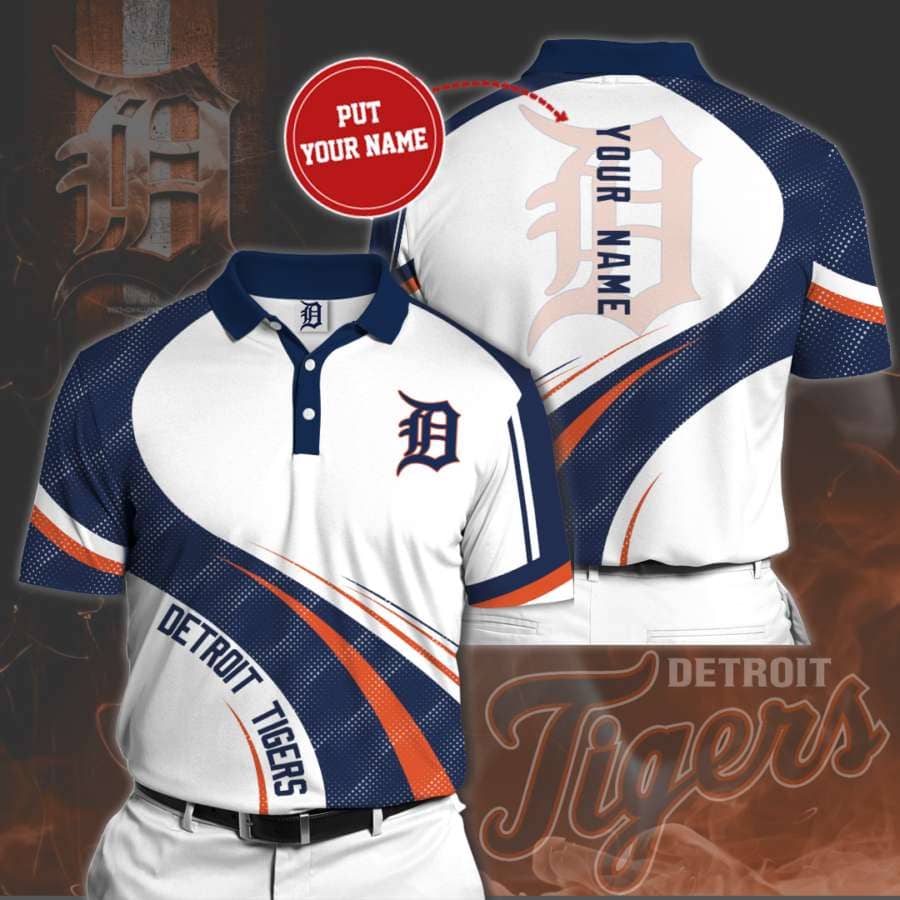 Personalized Detroit Tigers No90 Polo Shirt