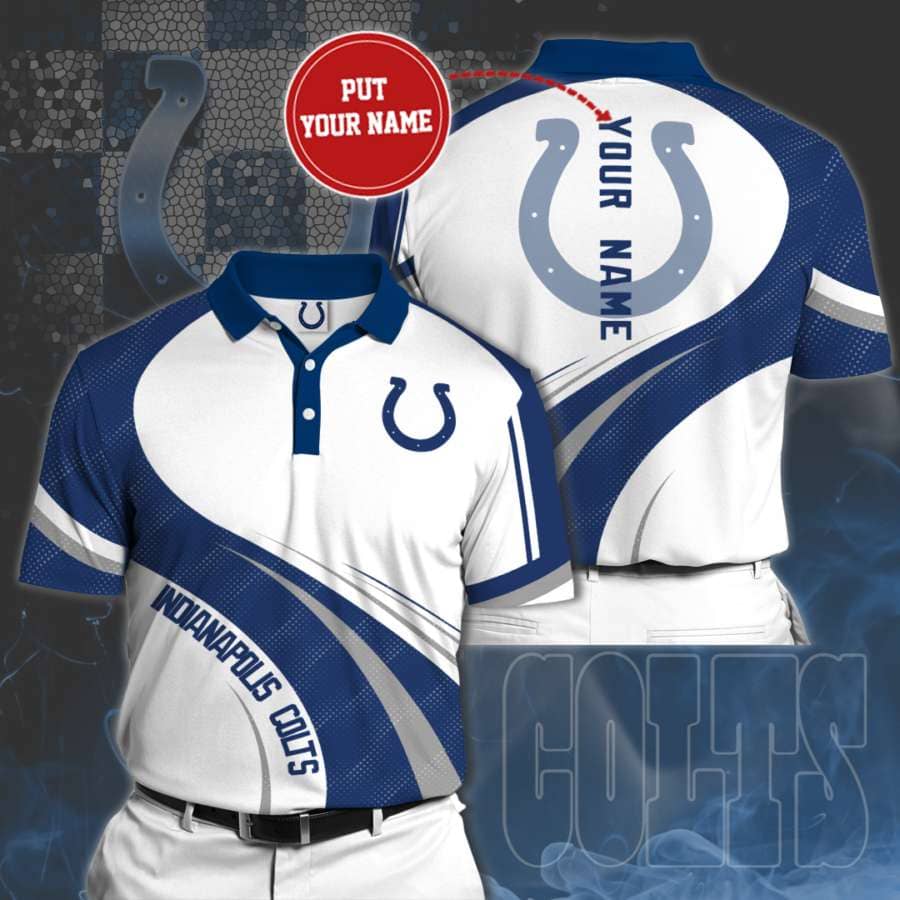 Personalized Indianapolis Colts No105 Polo Shirt