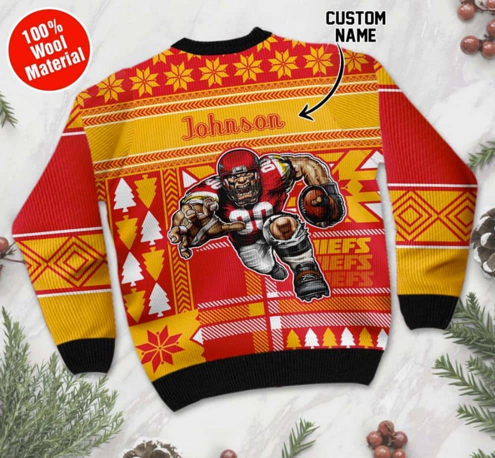 Inktee Store - Personalized Kansas City Chiefs Ugly Christmas Sweater Image