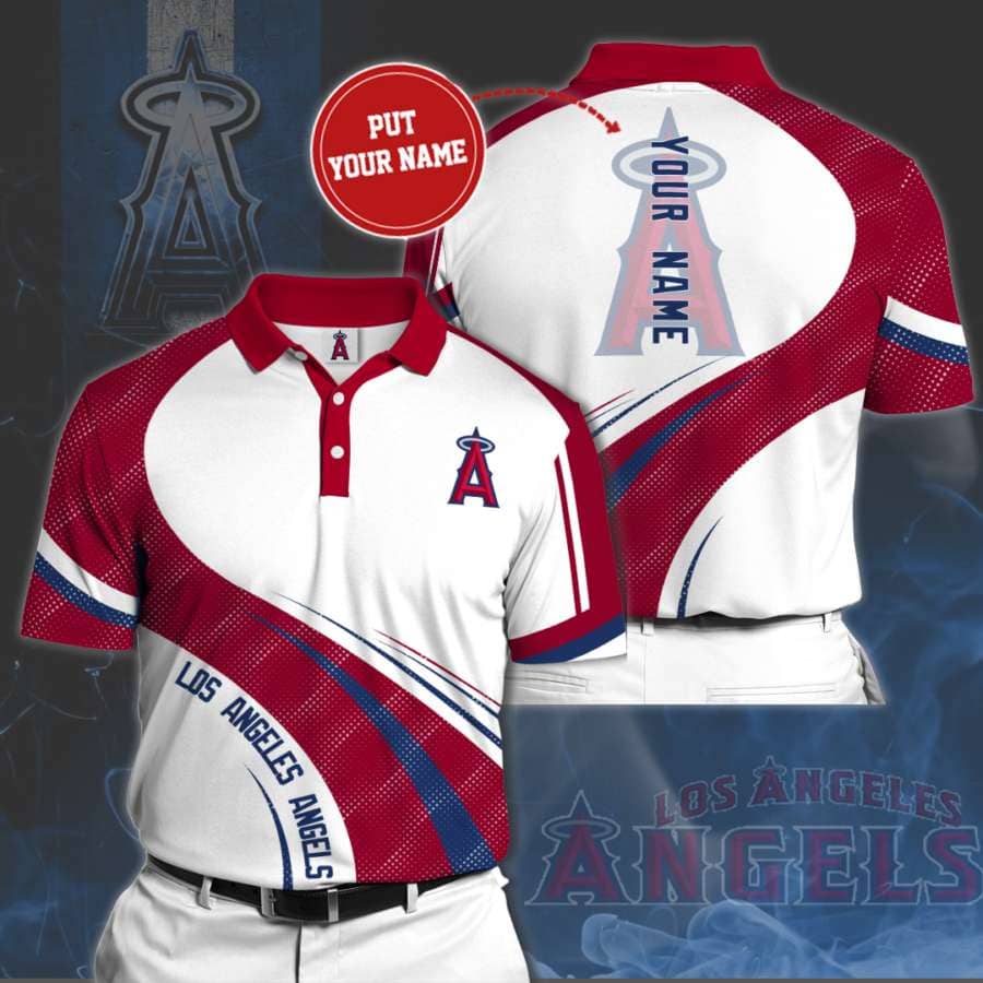 Personalized Los Angeles Angels No111 Polo Shirt