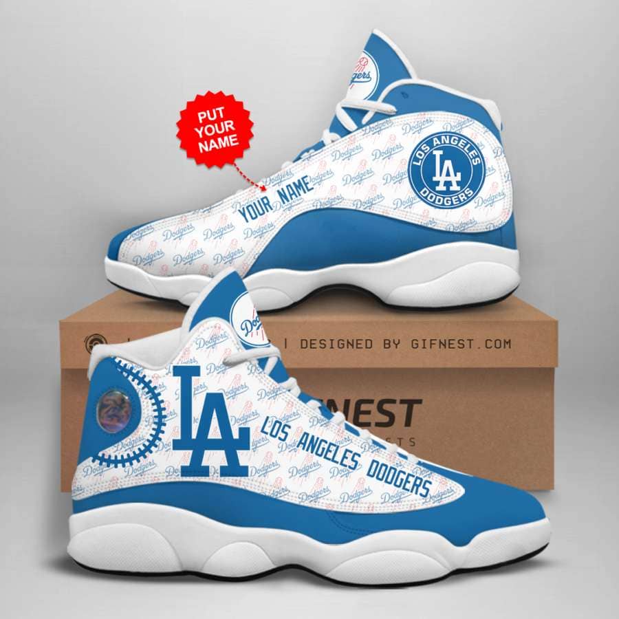 Personalized Los Angeles Dodgers Custom No211 Air Jordan Shoes