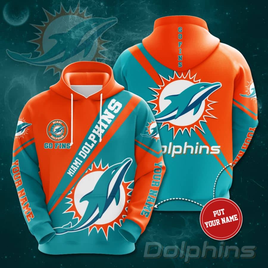 Personalized Miami Dolphins No1150 Custom Hoodie 3D