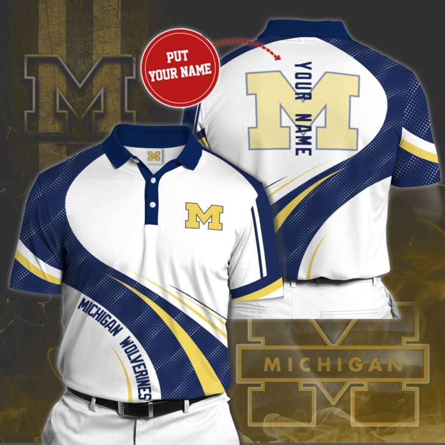Personalized Michigan Wolverines No129 Polo Shirt
