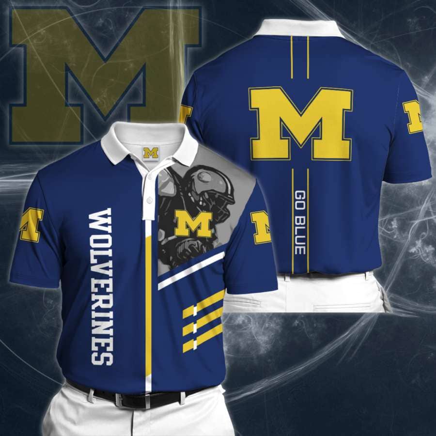 Personalized Michigan Wolverines No52 Polo Shirt