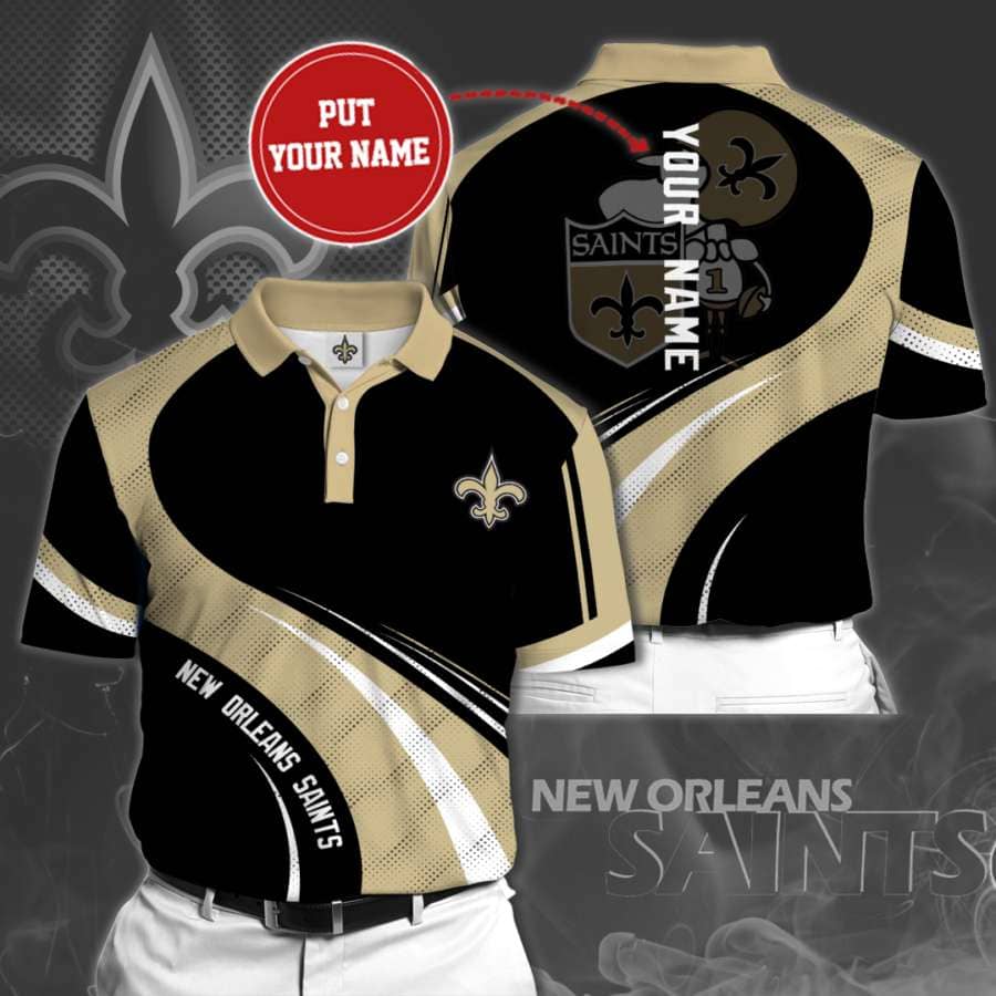 Personalized New Orleans Saints No132 Polo Shirt