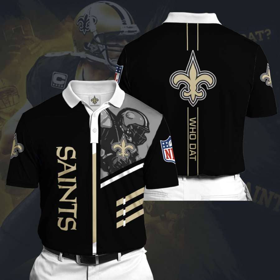 Personalized New Orleans Saints No55 Polo Shirt