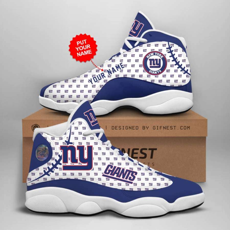 Personalized New York Giants Custom No236 Air Jordan Shoes