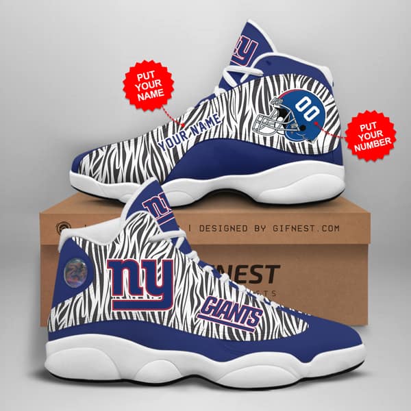 Personalized New York Giants Custom No237 Air Jordan Shoes