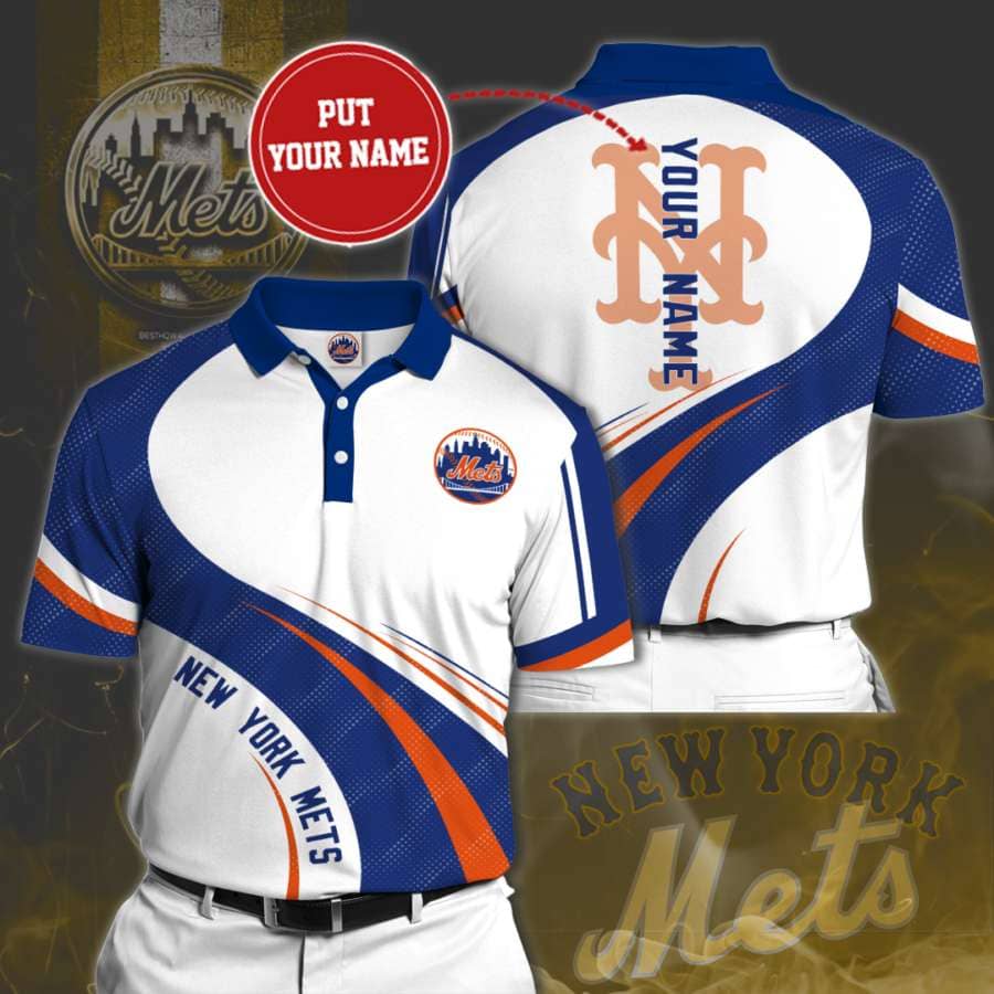 Personalized New York Mets No136 Polo Shirt