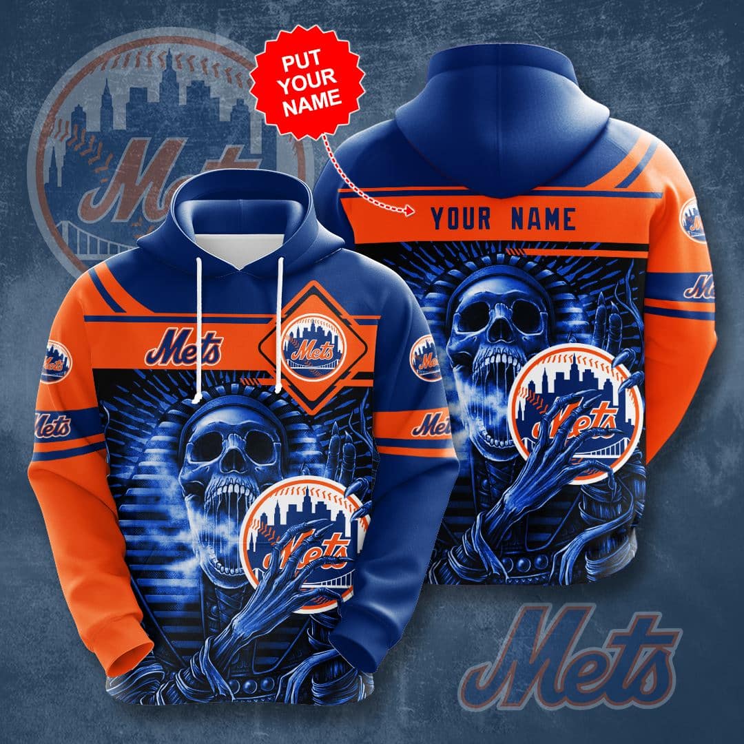 Personalized New York Mets No1411 Custom Hoodie 3D