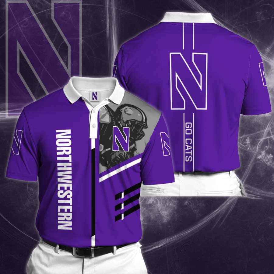 Personalized Northwestern Wildcats No56 Polo Shirt