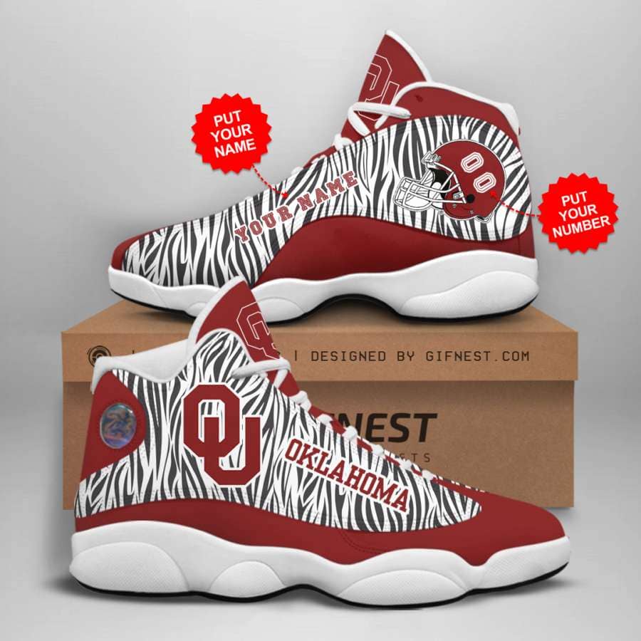 Personalized Oklahoma Sooners Custom No249 Air Jordan Shoes
