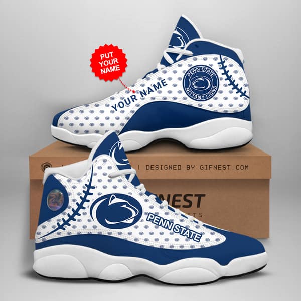 Personalized Penn State Nittany Lions Custom No259 Air Jordan Shoes