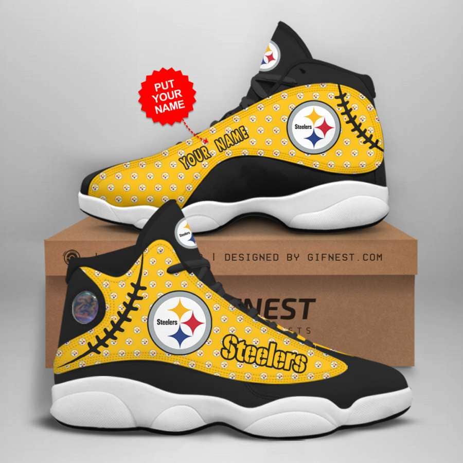 Personalized Pittsburgh Steelers Custom No257 Air Jordan Shoes