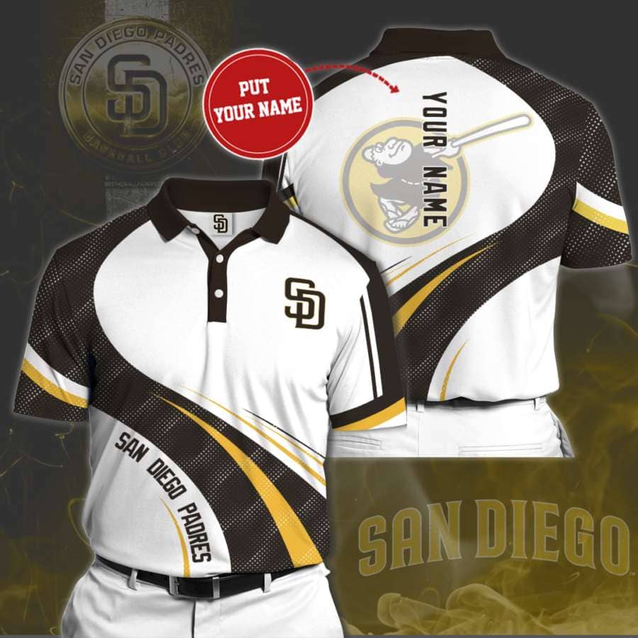 Personalized San Diego Padres No148 Polo Shirt