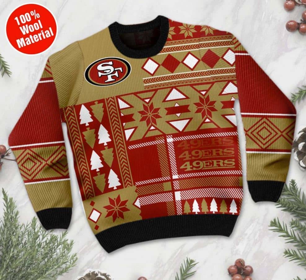 Inktee Store - Personalized San Francisco 49Ers Ugly Christmas Sweater Image