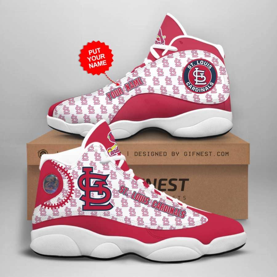 Personalized St. Louis Cardinals Custom No268 Air Jordan Shoes