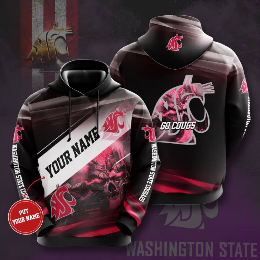 Personalized Washington State Cougars No2114 Custom Hoodie 3D
