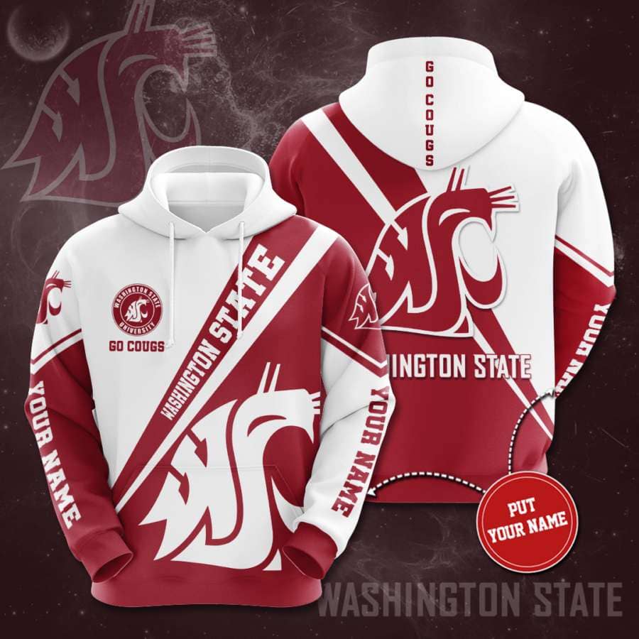Personalized Washington State Cougars No2115 Custom Hoodie 3D