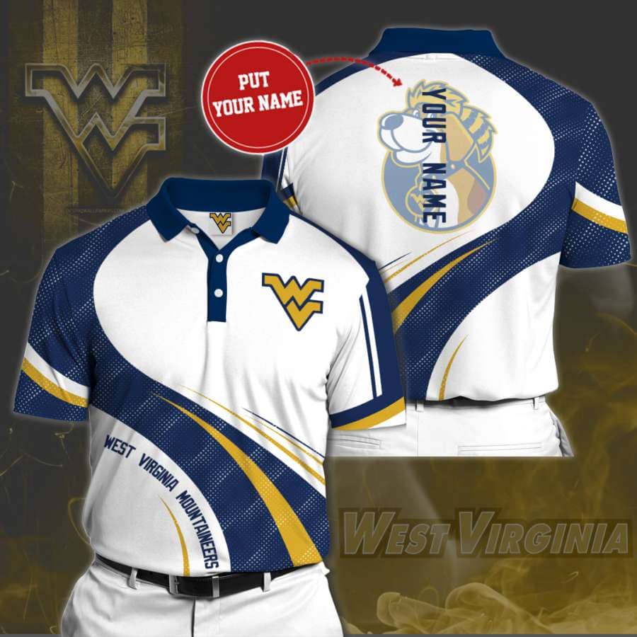 Personalized West Virginia Mountaineers No166 Polo Shirt