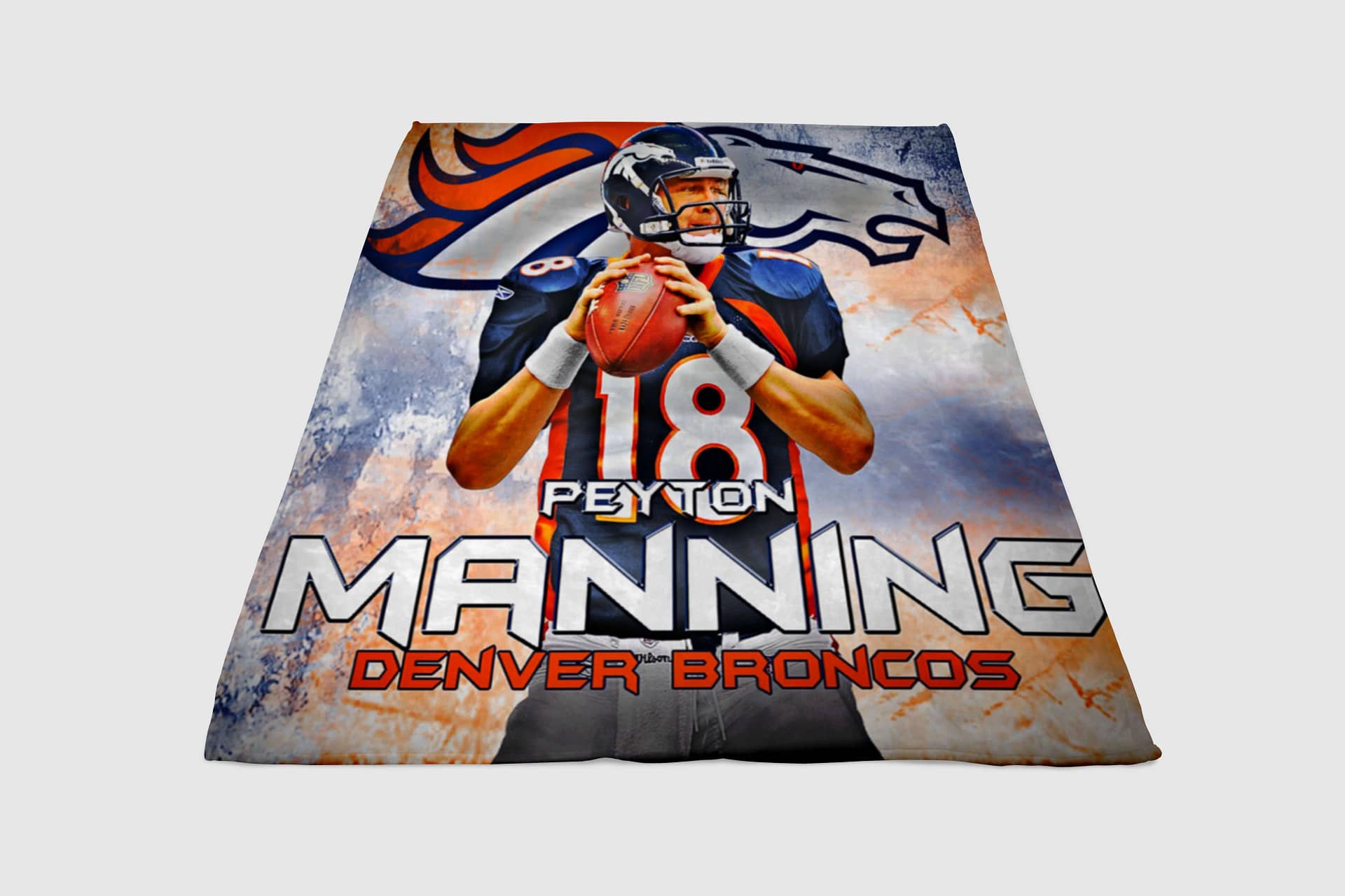 Peyton Manning Broncos Fleece Blanket