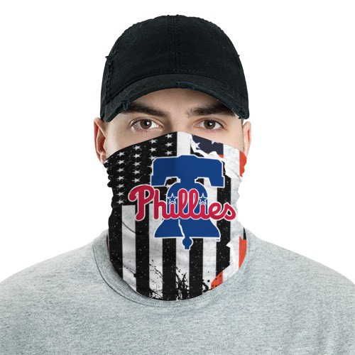 Philadelphia Phillies 9 Bandana Scarf Sports Neck Gaiter No4075 Face Mask