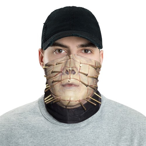 Pinhead 2 Horror Halloween Neck Gaiter Bandana No4093 Face Mask