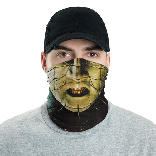 Pinhead Horror Halloween Neck Gaiter Bandana No4095 Face Mask