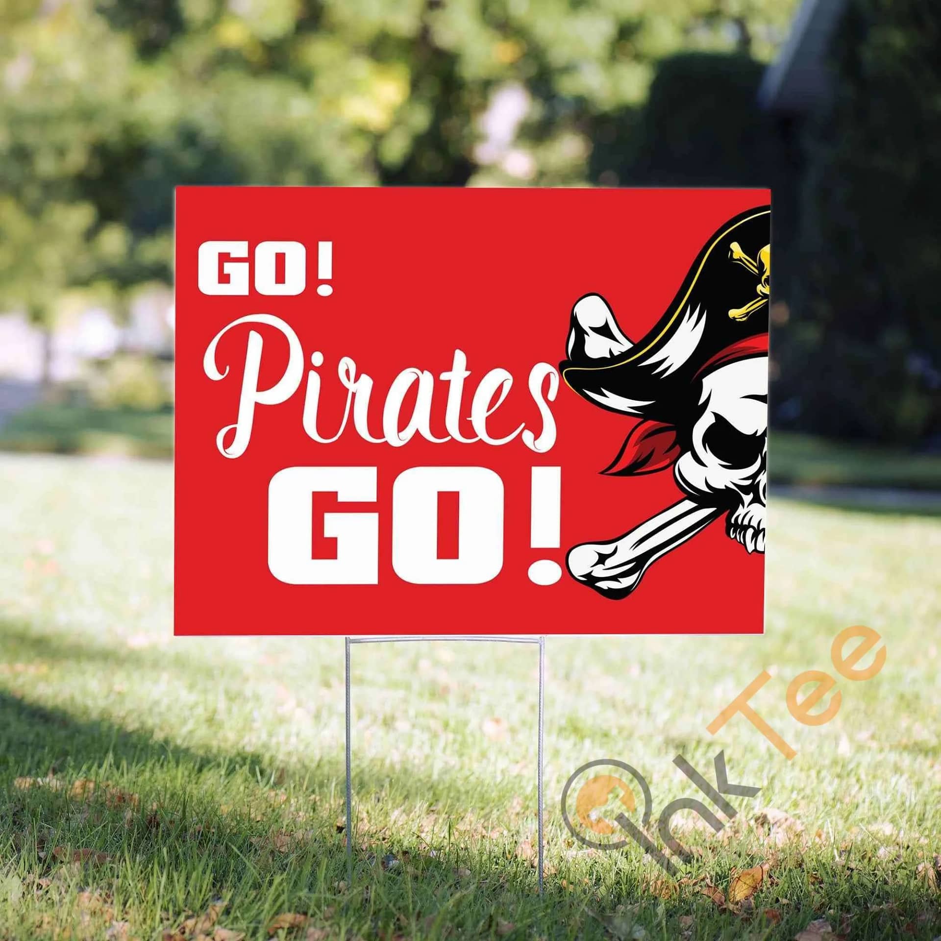 Pirates Sports Mascot Yard Sign