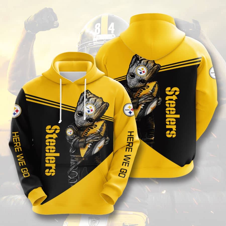 Pittsburgh Steelers No1654 Custom Hoodie 3D