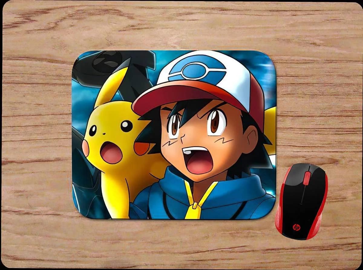 Pokemon Pikachu &Amp; Ash Mouse Pads