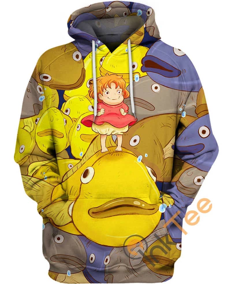 Ponyo On The Cliff By The Sea Amazon Best Selling Hoodie 3D