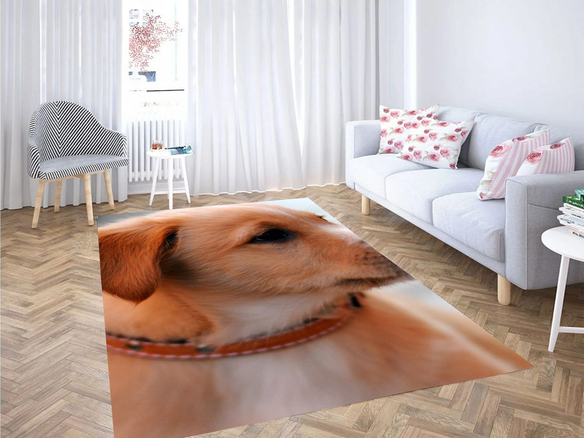 Pose Dog Carpet Rug