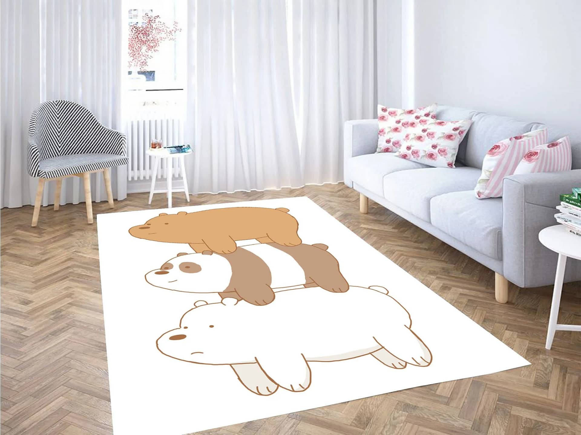 Pose We Bare Bears Carpet Rug