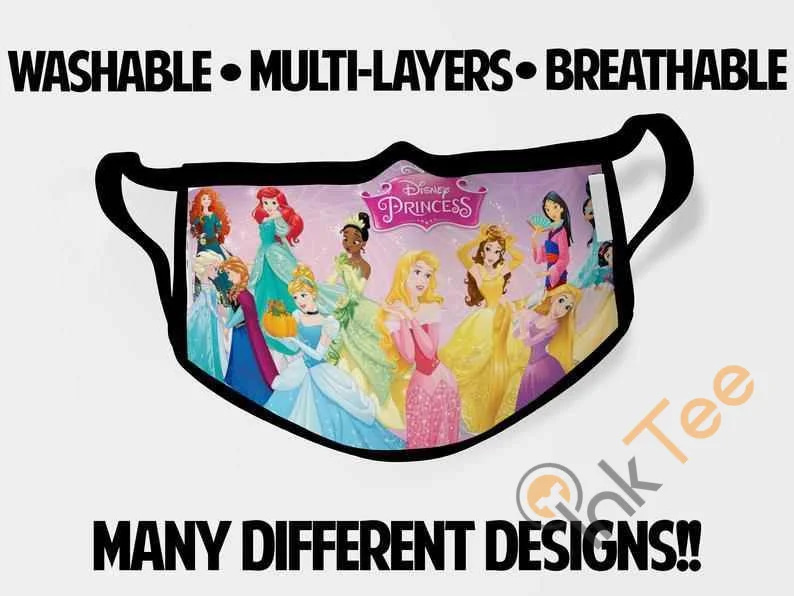 Princess Disney Childrens Kids Reusable 5055 Face Mask