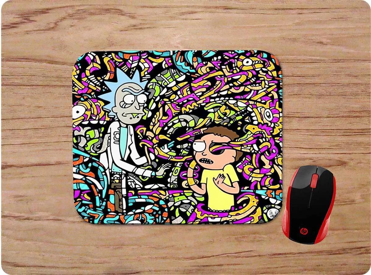 Psychedelic Rick &Amp; Morty Mouse Pads