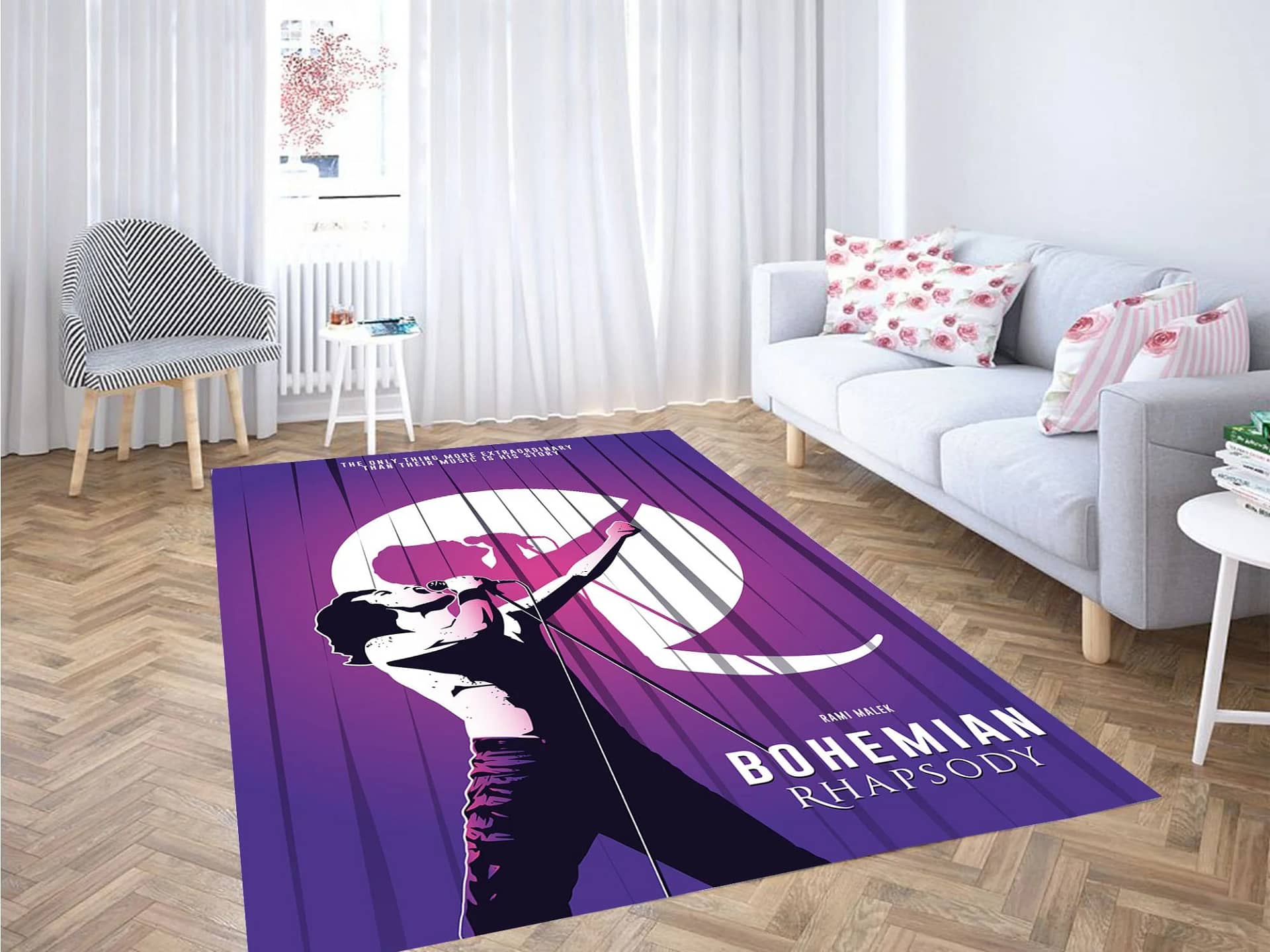 Queen Bohemian Rhapsody Carpet Rug