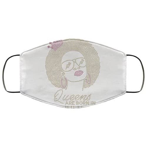 Queens Are Born In July Washable No4190 Face Mask