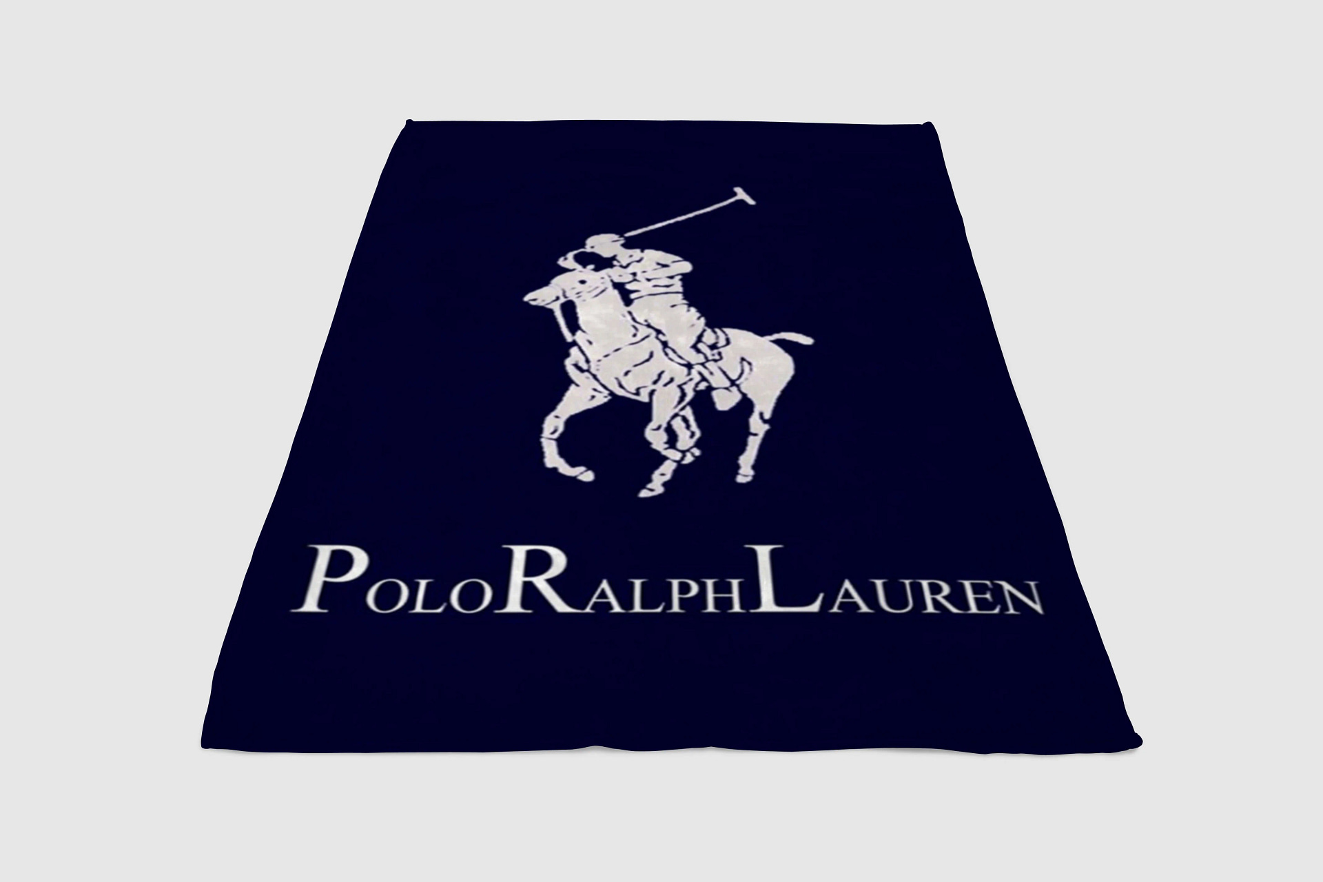 Ralph Lauren Polo Blue Fleece Blanket