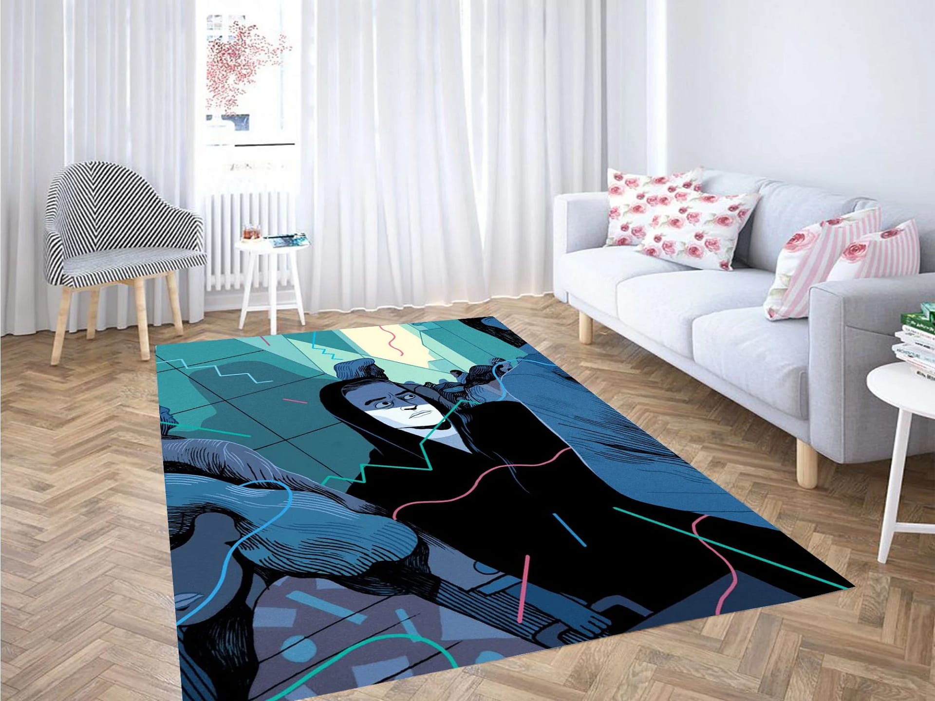 Rami Malek Mr Robot Vector Carpet Rug