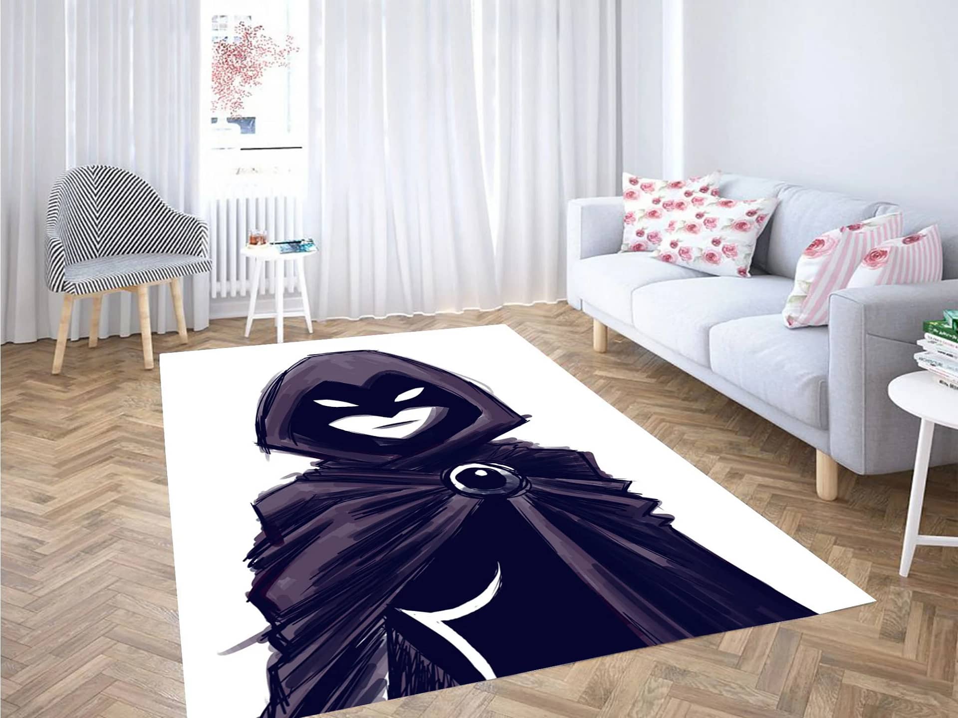 Raven Painting Dc Comics Carpet Rug
