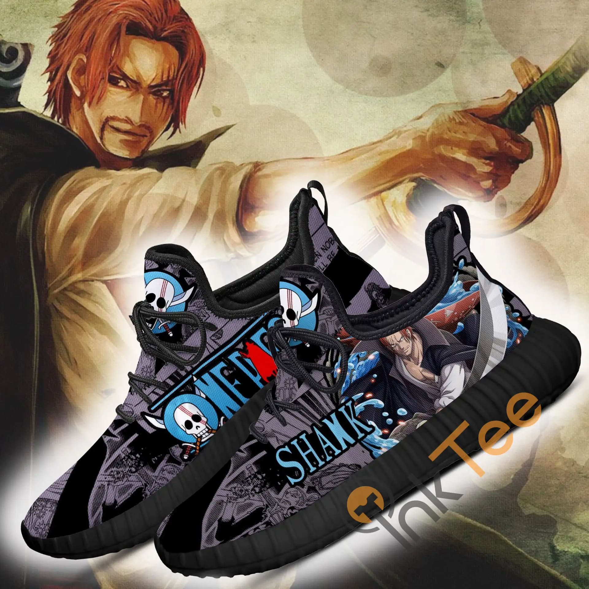 Inktee Store - Red Hair Shanks One Piece Anime Amazon Reze Shoes Image