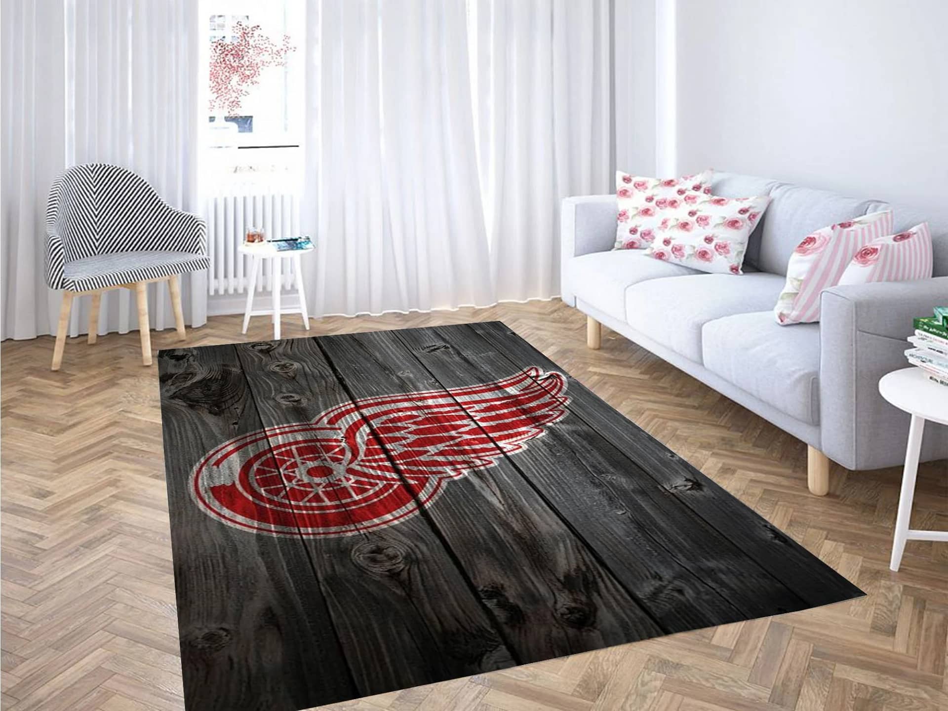 Red Wings Background Carpet Rug