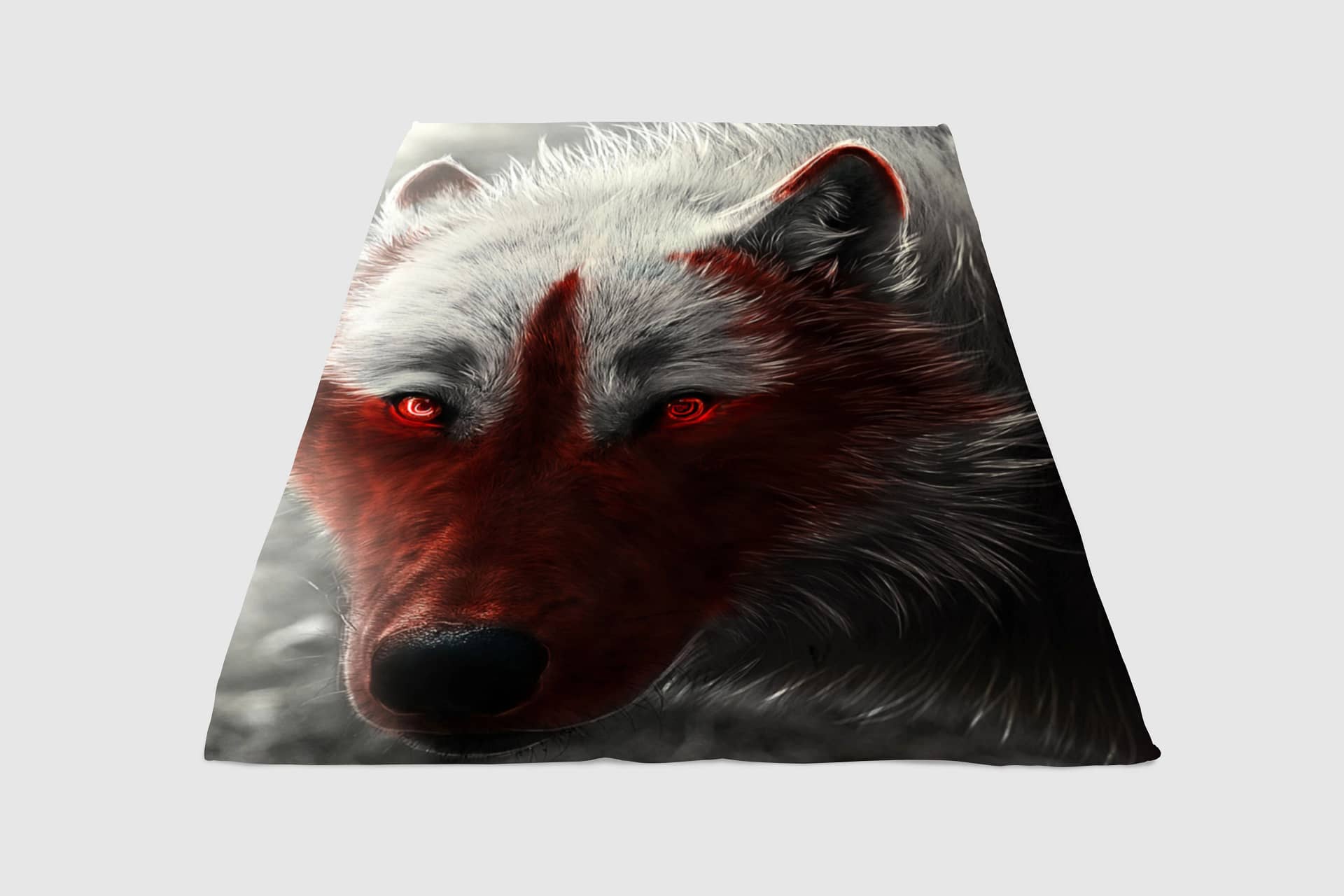 Red Wolf Fleece Blanket
