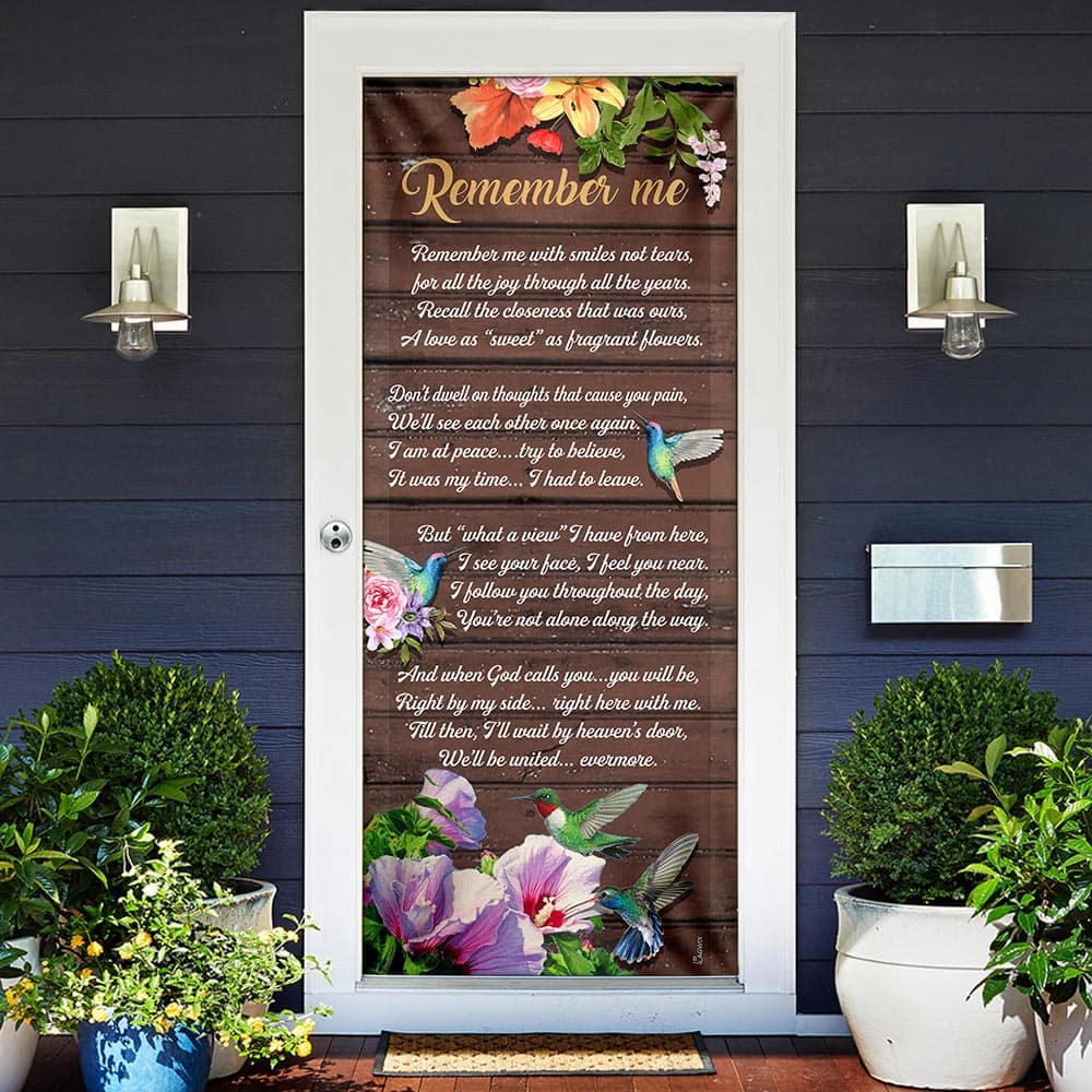 Inktee Store - Remember Me With Smiles Door Cover Image