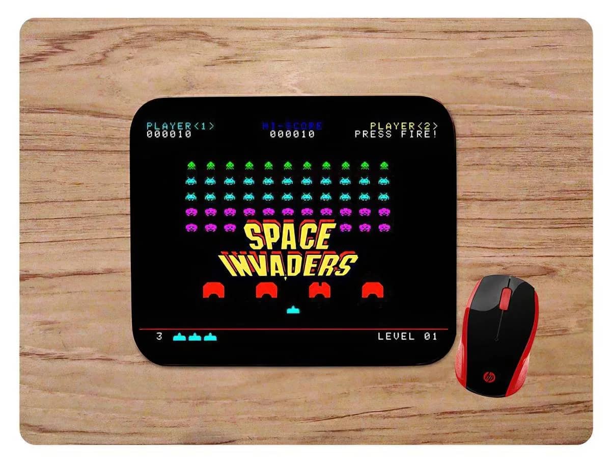 Retro Atari Space Invaders Mouse Pads