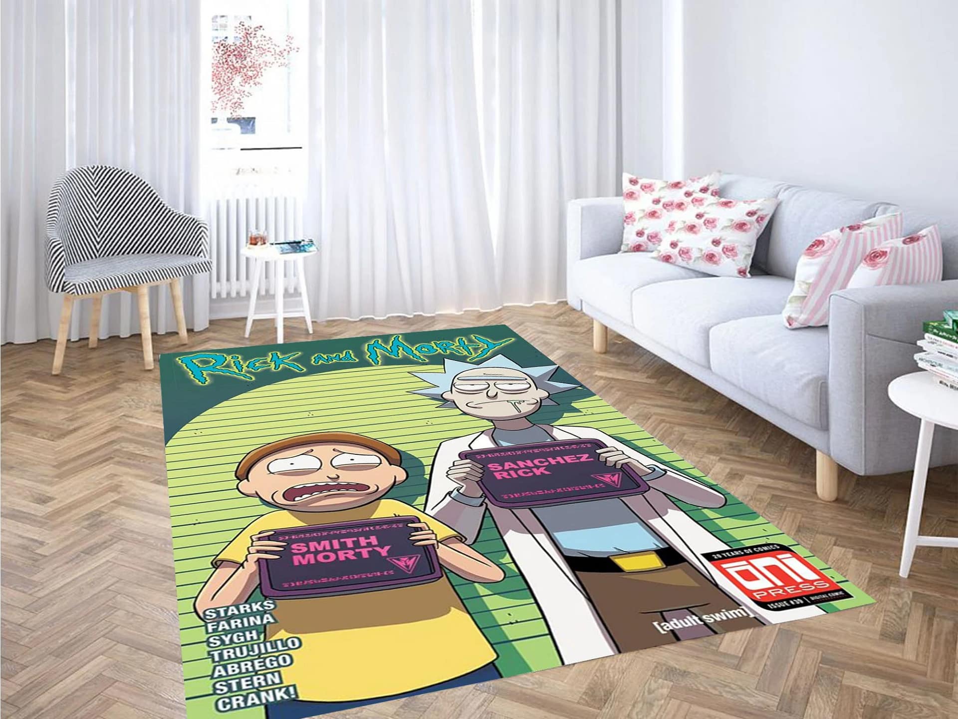 Rick And Morty Backgrounds Carpet Rug