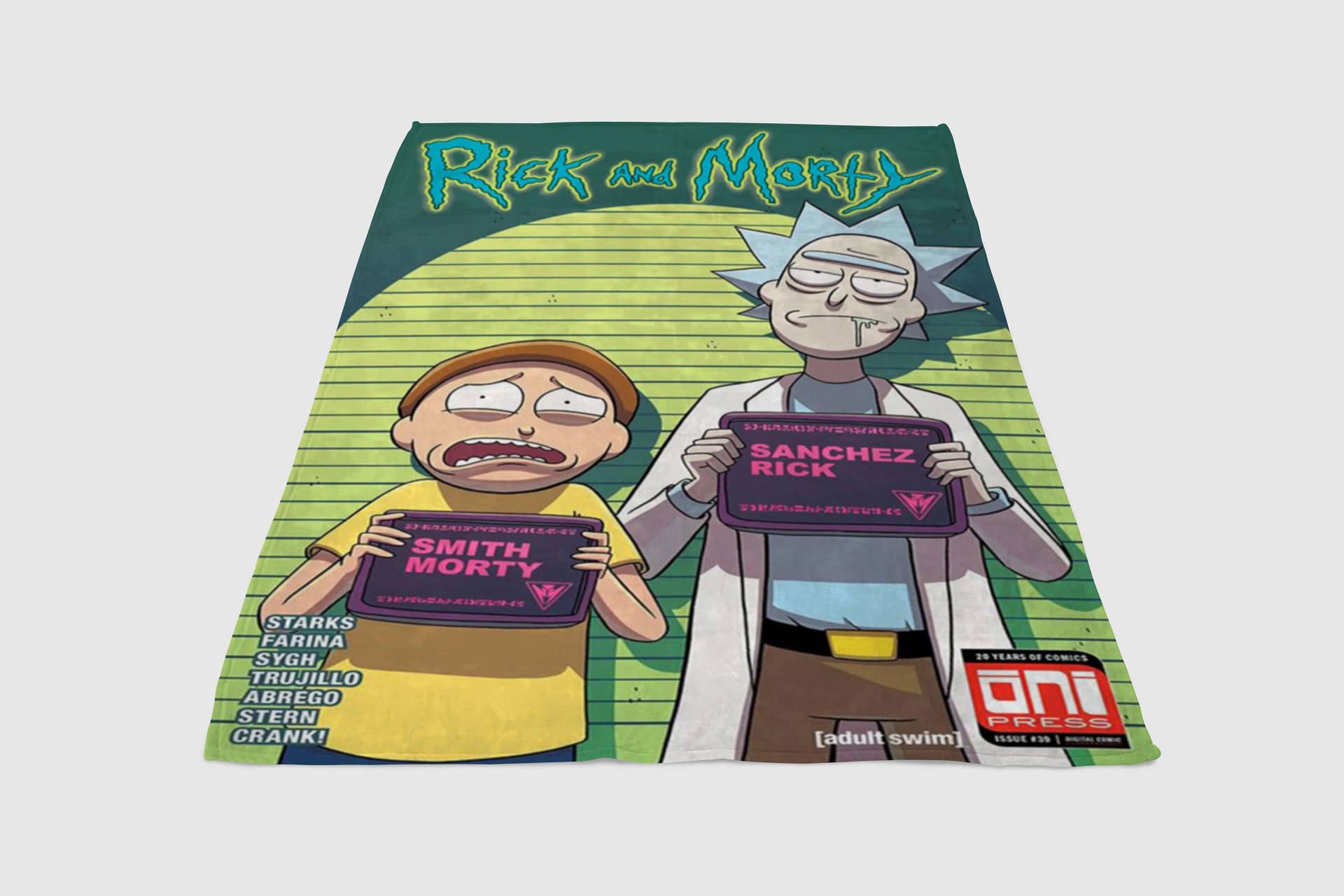 Rick And Morty Backgrounds Fleece Blanket