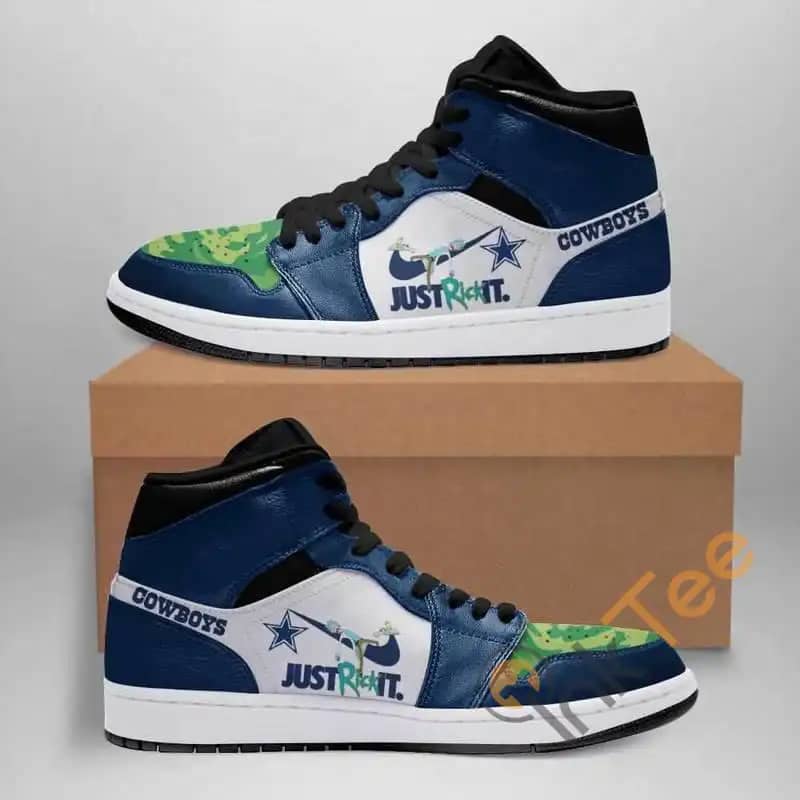 Rick And Morty Dallas Cowboys Custom It2598 Air Jordan Shoes